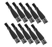 VERDANVERSE Cepillo De Limpieza Para Maquinilla De Afeitar Eléctrico Masculino 10 Unidades Doble Cabezal Mini Compactos Negro Accesorio Limpieza Afeitadoras Uso Doméstico y Viajes