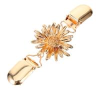 VERDANVERSE Clip de Suéter Floral para Mujer Broche Vintage para Cárdigan y Chal Cerradura Ligera y Duradera para Cuello y Bufanda Accesorio Multifuncional de Metal