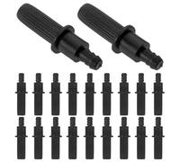VERDANVERSE Clips de Plástico para Malla de Altavoz Negro, 20 Piezas, Diseño de Cierre de Botón a Presión, Compatibles Dispositivos de Audio y Marcos de Malla para Sistemas de Audio