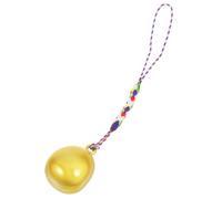 VERDANVERSE Colgante Llavero Daruma Japonés con Campana de Agua Amuleto de y Bendición para Mochila o Bolso Especial para Novia Diseño Dorado Feng Shui