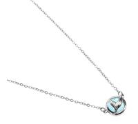 VERDANVERSE Collar Colgante de Clavícula Azul Dije de Aleta de Sirena, Cadena Metálica Elegante, Accesorio Ligero para Mujer en Eventos y Uso Diario Xl