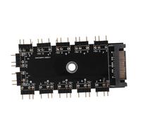 VERDANVERSE Concentrador de Ventilador RGB Multiuso Puertos Controlador Argb para PC Accesorio RGB para Refrigeración de CPU y Configuraciones de PC