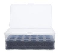 VERDANVERSE Contenedor Organizador de Pilas AA Transparente de Plástico 24 Ranuras, Caja para Almacenamiento Seguro y Portátil, Adecuado para Baterías de Litio y Uso Doméstico