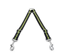 VERDANVERSE Correa para Perro Doble Cabeza Reflectante Ajustable Correa de Tracción Resistente para Mascotas Verde para Perros y Cachorros