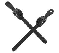 VERDANVERSE Correas de Hebilla para Patines Negros, 2 Juegos con Hebillas en Forma de corazón y Tornillos, Accesorios para Patinaje para Adultos y jóvenes