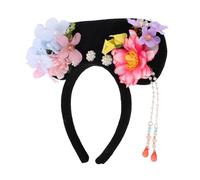 VERDANVERSE Diadema Retro Estilo Chino Diadema Tradicional Dinastía Qing Tocado Real para Mujer para Niña Accesorios Cabello Vintage para Ceremonias y Fotos de Estilo Retro