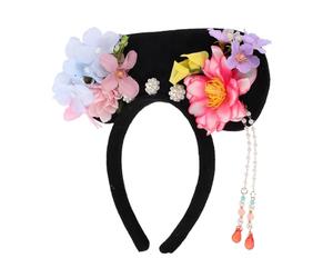 VERDANVERSE Diadema Retro Estilo Chino Diadema Tradicional Dinastía Qing Tocado Real para Mujer para Niña Accesorios Cabello Vintage para Ceremonias y Fotos de Estilo Retro