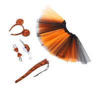 VERDANVERSE Disfraz de para Halloween con Diadema de Orejas y Falda de Cosplay Reutilizable para Niñas y Mujeres Material Suave y Ligero