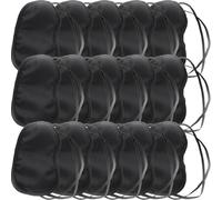 VERDANVERSE Dormir 24 Piezas Negra Banda Elástica, Antifaz para Dormir Ligero y Cómodo, Bloqueador de Luz para Viaje, Hogar y Avión, de Ojos para Mujeres y Hombres