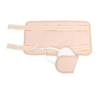 VERDANVERSE Envoltura Reutilizable para Paquete de Aceite de Ricino 2 Piezas Color Caqui Botón y Cierre para Cintura y Cuello, Térmico para Cuidado de Salud, Uso en Relajación y Bienestar,