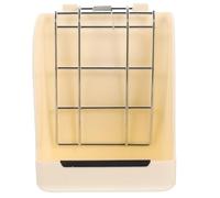 VERDANVERSE Estante Dispensador de Alfalfa para Chinchillas y Pequeños Animales, Soporte Blanco de Abs para Alimentación Lenta y Almacenamiento de Heno para Conejos