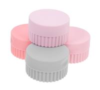 VERDANVERSE Estuche Organizador de Pastillas Pequeño de Silicona 4 Unidades Colores Variados, Resistente y Portátil, Bocas Anchas para Fácil Limpieza, Adecuado para Viaje y Almacenamiento