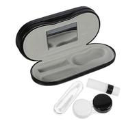 VERDANVERSE Estuche para Gafas Pequeño y Portátil Estuche para Lentes De Contacto Prueba De Fugas para Llevar Lentes De Contacto Viajes o Uso Diario