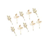 VERDANVERSE Fáciles de Usar Forma de Hoja de Aleación Dorada 10 Pinzas Cabello Accesorios Elegantes para Mujer Ideales para Bodas y Sesiones de Fotografía