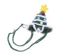 VERDANVERSE Gorro de Punto para Perro con Diseño de Árbol de Navidad Verde Gorro Divertido para Fiestas y Sesiones de Fotos Accesorio para Mascotas Pequeñas y Medianas