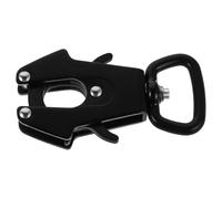 VERDANVERSE Hebilla de Liberación Rápida para Correa de Perro 25 MM Gancho Giratorio de Aleación de Aluminio Negro Mate Clip Resistente para Correas de Mascotas Seguridad y Uso Paseos