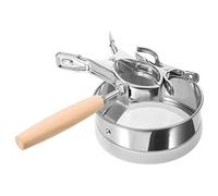 VERDANVERSE Herramienta de Moxibustión con Pinzas y Pantalla para Cenizas, Juego con Mango de Madera, Accesorio Resistente para Terapia de Moxibustión en Casa