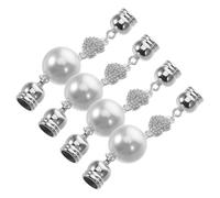 VERDANVERSE Imanes Magnéticos para Bufandas Hijab sin Alfileres 4 Piezas, Cierre Seguro Gemas de Imitación, Accesorios Ligeros y Compactos para Mujeres y Niñas, Broches Decorativos