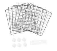 VERDANVERSE Jaula para Mascotas De Hierro Plegable 35x35 Cm, 6 Paneles para Perros, Gatos y Conejos, Resistente y Portátil para Interior y Exterior