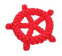 VERDANVERSE Juguete De Masticar para Perros Diseño De Timón De Algodón para Limpiar Dientes y Jugar Juguete Educativo para Mascotas Suministros para Hogar