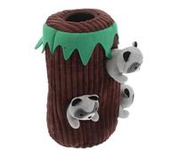 VERDANVERSE Juguete Interactivo de Peluche con Chirriador para Perros y Cachorros Diseño de Mapache Excavador Juguete para Morder Estimula el Cerebro y Reduce Estrés Mascotas Múltiples