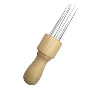 VERDANVERSE Kit de Fieltrado con Aguja de 8 Piezas con Mango de Madera y Metal, Herramienta Cómoda para Manualidades Artísticas y Trabajos de Artesanía