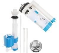 VERDANVERSE Kit de Válvula de Llenado para Inodoro Botón Pulsador y Flotador, Material Abs y Goma, Fácil Instalación y Volumen Ajustable para Mecanismo Wc Doble Descarga