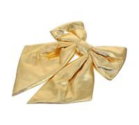 VERDANVERSE Lazo Dorado Grande para Decoración Navideña y Bodas Lazo Gigante para Puerta Chimenea y Árbol Adorno Brillante para Fiestas y Eventos Especiales