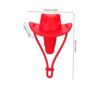VERDANVERSE Mini Sombrero de Silicona Reutilizable para Botellas Tapón Antigoteo Decorativo para Fiesta Accesorio Versátil para Manualidades y Suministros Western