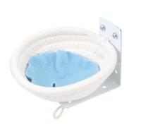 VERDANVERSE Nido Colgante para Jaula de Pájaros Cuerda de Algodón Cama para Dormir y Anidar Nido Pequeño para Canarios y Periquitos Fácil Instalación y Uso Estable