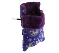 VERDANVERSE Nido Hámster Algodón Suave Bolsa Dormir Cálida Invierno para Mascotas Pequeñas Ardilla y Sugar Glider Azul Diseño Encantador