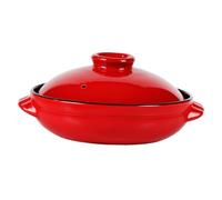 VERDANVERSE Olla de Cerámica con Tapa para Estofado y Sopa Absorción Rápida y Uniforme de Calor Antiadherente Fácil Limpieza Cazuela Multipropósito para Cocina y Profesional Resistente y