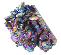 VERDANVERSE Ornamento de Racimo de Cristal Natural Colorido Adorno de Escritorio con Cristal para Decoración Navideña Casa Decorativa de Estilo Aleatorio