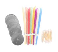 VERDANVERSE Palitos Aromaterapia Orejas Cera de Abejas 16 Unidades Mezclado Bandeja Forma Trompeta Succión Segura para Limpieza Doméstica Alivio Polvo y Picazón Uso Interior y Color Aleatorio