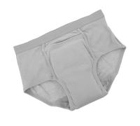 VERDANVERSE Pañales Pull Up para Adultos Impermeables Talla L, Ropa Interior Absorbente y Reutilizable para Incontinencia, Pantalones Cubrepañales Lavables en Color Gris para Cuidado Diario