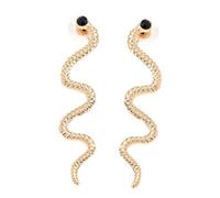 VERDANVERSE Pendientes De Serpiente Para Mujer Creativos De Moda Largos Dorados Para Eventos Especiales Joyas De Decoración Orejas