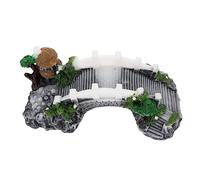 VERDANVERSE Plataforma De Solarium para Tortugas Puente Arco De Resina Refugio para Reptiles y Decoración De Acuario para Terrarios y Hábitats De Tortugas