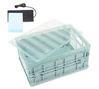 VERDANVERSE Pollitos De Incubación Caseta De Plástico para Cría De Aves Incubadora con Almohadilla Térmica para Suministros para Incubadoras Casa