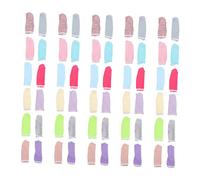 VERDANVERSE Protector de Dedos de Algodón Transpirable y Reutilizable para Trabajo y Cocina, 100 Unidades Cubre Dedos Lavables y Cómodos de Varios Colores Varios estilos