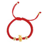 VERDANVERSE Pulsera Roja de Hilo con Charm de Conejo del Chino de y Prosperidad para Año Chino Diseño Trenzado Resistente para Mujer y Hombre