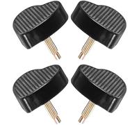 VERDANVERSE Puntas para Tacones Altos Corazón 2 Pares Negro Material Resistente Pasador para Reemplazo Zapatos Mujer Reparación Tacones Uso Práctico y Duradero