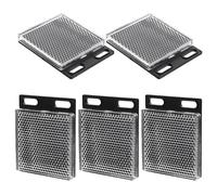 VERDANVERSE Reflector para Sensor Fotoeléctrico Fácil Instalación y Alta Durabilidad 5 Piezas Cuadrado Panel Retrorreflectante Grande de Acrílico y Abs para Tráfico Exterior