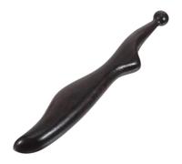 VERDANVERSE Rodillo de Masaje de Acupresión de Madera Negra para Cuerpo Completo, Herramienta Portátil para Masaje de Pies y Puntos Gatillo, Pluma Manual para Relajación y Alivio Muscular