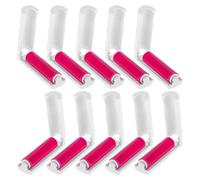 VERDANVERSE Rodillo Quitapelusas Portátil Mini 20 Piezas Rojo, Herramienta Adhesiva para Quitar Pelo de Mascotas en Ropa, Muebles y Coches, Quitapelos de Viaje Compacto y Reutilizable