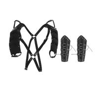 VERDANVERSE Set de Disfraz Vikingo Medieval para Hombre Armadura de Hombro Doble y Protectores de Brazo para Cosplay y Halloween