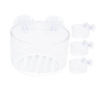 VERDANVERSE Soportes Colgantes para Plantas De Acuario Acrílicos Maceteros Redondos 4 Unidades Jardineras Transparentes para Pecera Decoración De Acuario Ahorro De Espacio