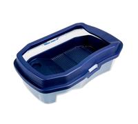 VERDANVERSE Tanque para Tortugas con Plataforma para Tomar Acuario Anfibio de Premium para Tortugas de Agua y Fácil de Limpiar Azul