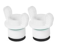 VERDANVERSE Tapones Pequeños de Sellado para Bolsa de Agua Caliente Tapón Antifugas de Plástico Blanco Accesorio 2 Piezas para Bolsas de Terapias de Calor y Frío Fácil Instalación Manual