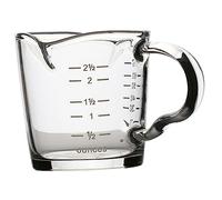 VERDANVERSE Taza de Vidrio para Espresso Doble Boca Resistente Altas Temperaturas con Medidor Transparente y para Recetas Precisas