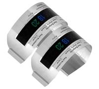 VERDANVERSE Termómetro Digital para Vino de Acero Inoxidable 2 Piezas Pantalla LCD Pulsera Ajustable para Botellas Medidor de Temperatura Instantánea Adecuado para Cata y Conservación de